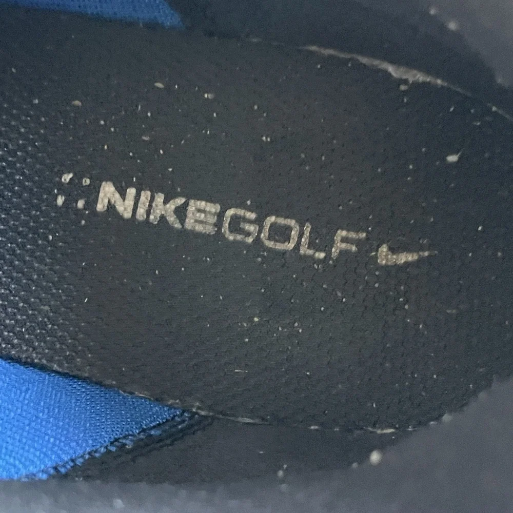 Nike 483841-400 Lunarlon Hyperfuse 2011 Blue Lace-Up‎ Golf Shoes Men's US 9.5